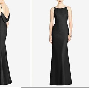 Black wedding guest gown